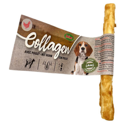 Meilleurs prix pour Friandise Chien - Bubimex Stick Collagen au Poulet à l'unité - 13 cm - En vrac à l'un