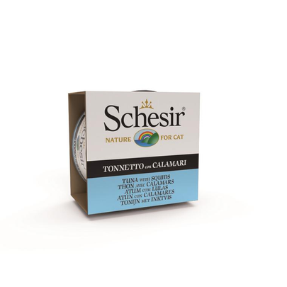 Comparer les prix de Boîte Chat – Schesir Thon avec Calamars 85 gr