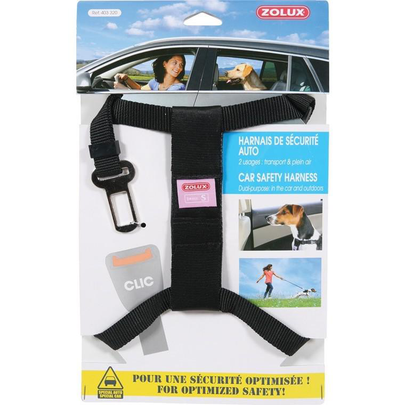 Comparer les prix de Transport Chien - Harnais de sécurité voiture Small - 21x2x33,5 cm