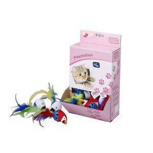 Comparer les prix de Jouet Chat - EBI Oiseau en balle plastique x1 - 4 cm - modèle aléatoire