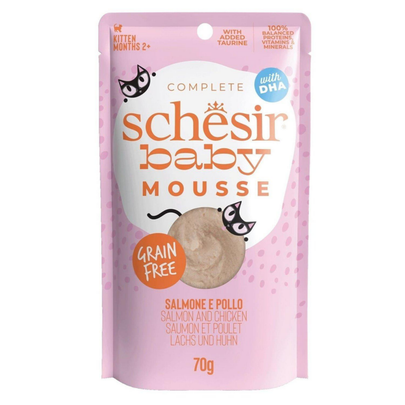 Comparer les prix de Schesir Baby Sachet Chaton Saumon Poulet - 70 gr