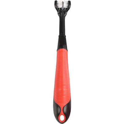 Comparer les prix de Hygiène Chien - Flamingo Brosse à dents Kerber noir et rouge - 20 cm