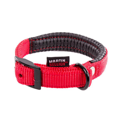 Meilleurs prix pour Collier droit Confort pour chien coloris rouge - 1,6x35 cm