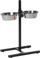Meilleurs prix pour Support porte-gamelles chien en H double M – Flamingo