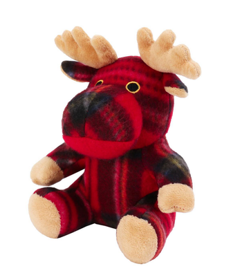 WOUAPY-Wouapy Jouet Chien Peluche Cerf + sifflet Rouge - 18 x 12 x 10 cm