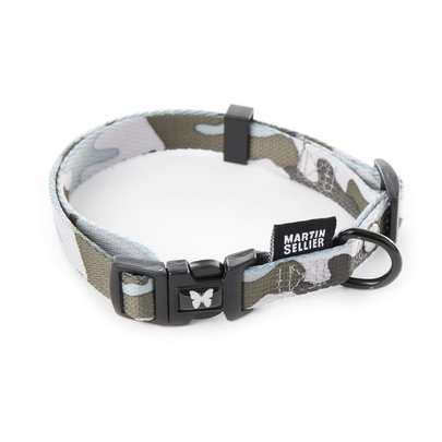 Comparer les prix de Collier Chien – Martin Sellier Collier Réglable camouflage gris – 1,5 x 30 à 45 cm