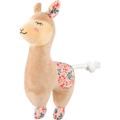 Jouet Chien - Zolux Peluche Chiquitos Lama dormeur Beige - 23 x 18 x 8,5 cm