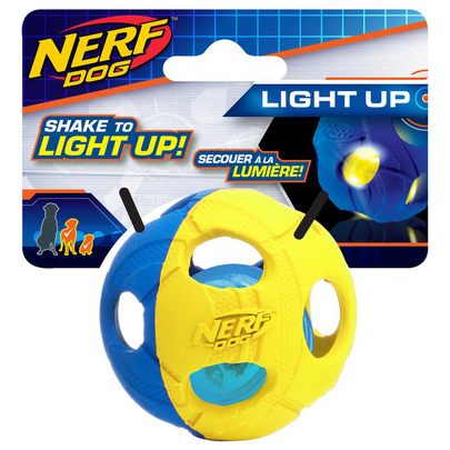 Comparer les prix de Jouet Chien – Nerf Balle LED coloris rouge – Taille S