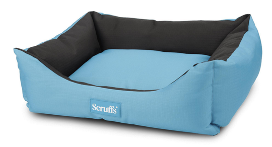 SCRUFFS-Couchage Chien - Scruffs Corbeille imperméable Expédition Taille XL Bleu et noir - 90 x 70 cm