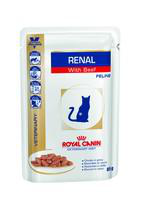 ROYAL CANIN-Royal Canin Aliments Humides Chat Renal Bœuf - 12 x 85 g