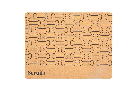 Meilleurs prix pour Dessous de Gamelle en Liège - Scruffs Os - 40 x 30 cm