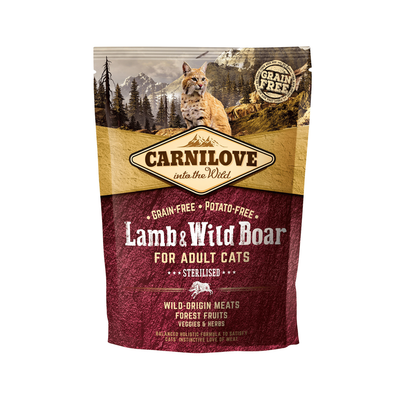 Comparer les prix de Carnilove lamb & wild Boar for adult cats 0,4kg