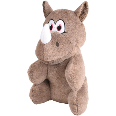 Comparer les prix de Jouet Chien - Flamingo Jouet Henny Rhinocérus Taupe et blanc - 40 x 20 cm