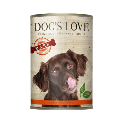 Comparer les prix de Boîte B.A.R.F Chien – Dog's Love Bœuf 400 gr