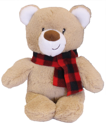 Comparer les prix de Jouet chien - Croci Peluche Noël My Teddy Beige et rouge - 30 cm