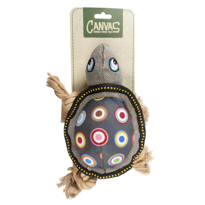 Comparer les prix de DUVOPLUS-Jouet Chien - Laroy Canvas Tortue Gris - 27 x 21 x 10 cm