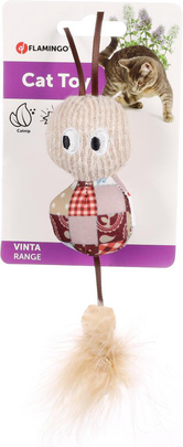 Comparer les prix de Jouet Chat - Flamingo Jouet Vinta Chenille Beige - 20 x 4,5 x 2,5 cm