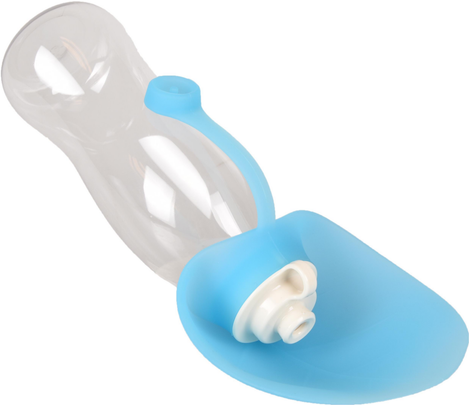 Comparer les prix de Distributeur Chien - Gourde Ziller 600 ml Bleu - 8 x 8,5 x 22 cm