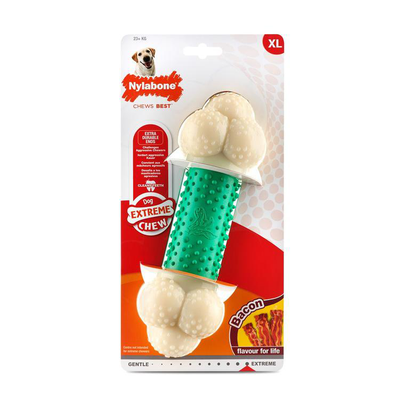 Comparer les prix de Jouet Chien - Nylabone Double Action XL