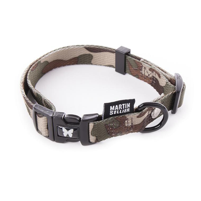 Collier Camouflage marron pour chien - 2,5x45/65 cm