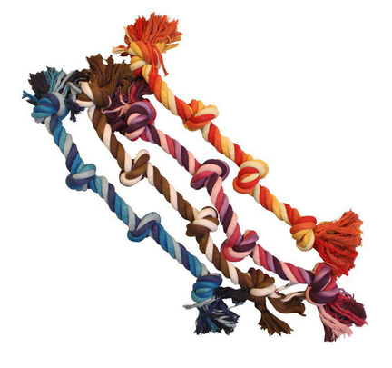 Comparer les prix de Jouet Chien - Corde 4 nœuds 65 cm