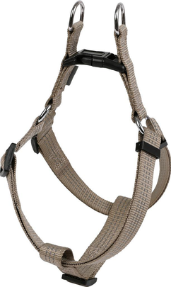 Comparer les prix de Harnais Chien - Wouapy Harnais baudrier Protect Taille S Taupe