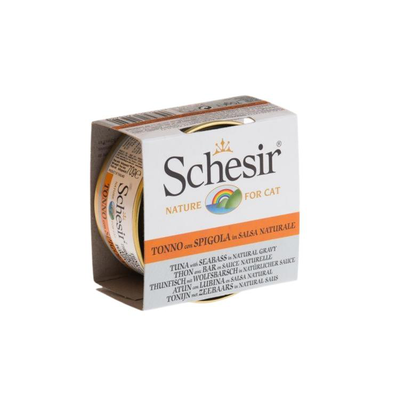 Meilleurs prix pour Boîte Chat - Schesir® Pâtée au Thon et Bar en sauce - 70g