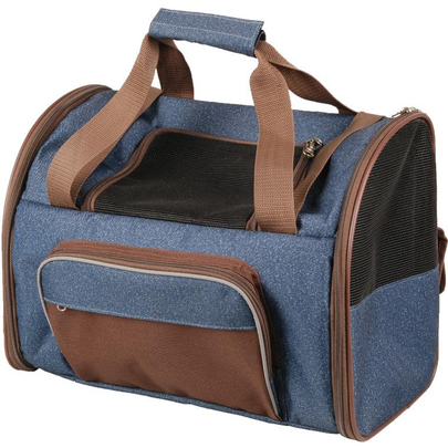 Comparer les prix de Transport - Flamingo Sac à dos Elodie Bleu et marron - 41 x 23 x 29 cm