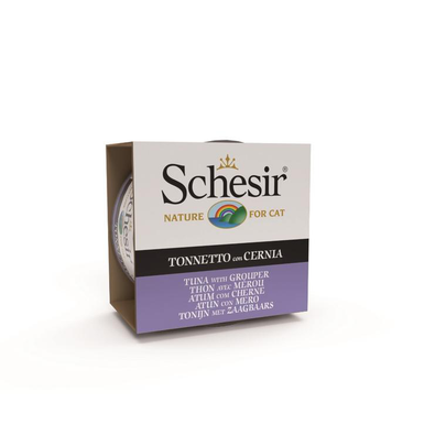 Meilleurs prix pour Boîte Chat – Schesir Thon avec Mérou 85 gr