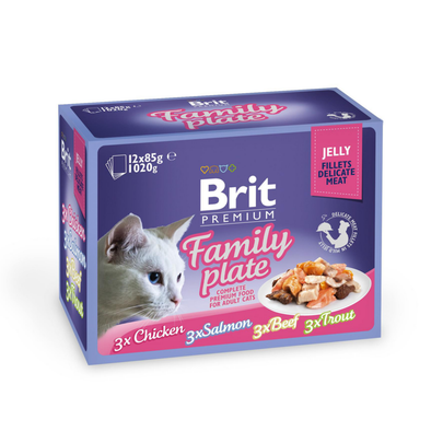 Meilleurs prix pour Boites Chat - Brit Plat familial en gelée – 1,02 kg