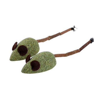 Comparer les prix de Jouet Chat - Wouapy Duo de souris avec Matatabi et Herbe à chat Beige - 5 x 2 x 2,5 c