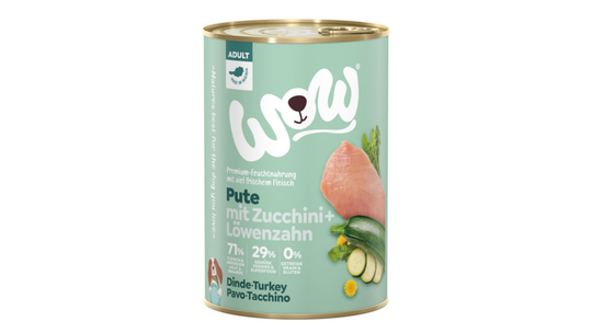 Comparer les prix de Boîtes Chien – Wow Adult Dinde – 400 gr