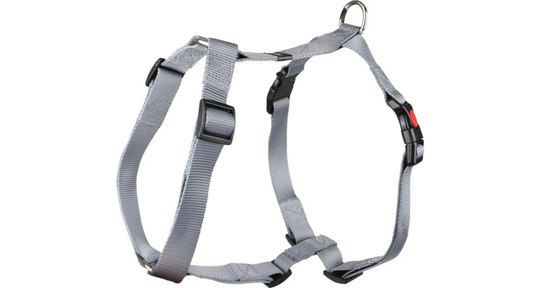 Meilleurs prix pour HarnaisChien - Flamingo Harnais H nylon Ziggi L Gris - 60 / 100 x 2,5 x 0,2 cm