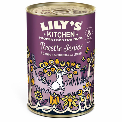Meilleurs prix pour LILY'S KITCHEN-Lily's Kitchen Pâtée Chien Sénior Dinde Cranberries Légumes - 400 gr