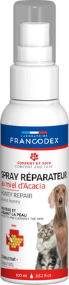 Meilleurs prix pour Soin – Francodex Spray réparateur au miel d’acacia – 100 ml