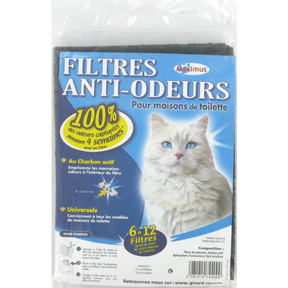 Comparer les prix de Hygiène Chat – Tyrol Filtres anti-odeurs universels – 15 X 20 cm