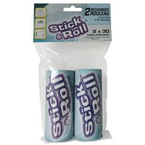 Comparer les prix de Recharge pour rouleau adhésif Stick & Roll 2x30 feuilles