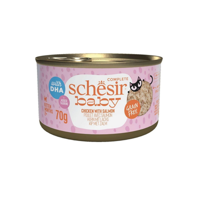 Meilleurs prix pour Schesir Baby Boîte Chaton Poulet Saumon - 70 gr