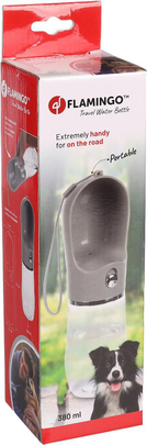 Comparer les prix de FLAMINGO-Distributeur Chien - Gourde Archie Gris - 6,7 x 6,5 x 27,5 cm