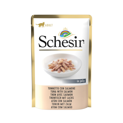 Meilleurs prix pour Sachet Chat - Schesir Thon avec saumon en gelée - 85 gr