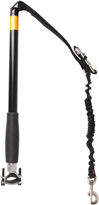 FLAMINGO-Laisse Chien - Flamingo Laisse de vélo Noir - 100 cm