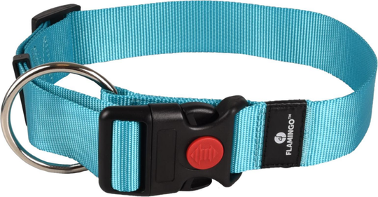 Comparer les prix de Collier Chien - Flamingo Collier nylon Ziggi XL Turquoise - 55 / 75 x 4 x 0,2 cm