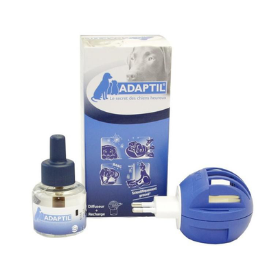 Meilleurs prix pour Anti-stress Chien – Ceva Adaptil Diffuseur et Recharge – 48 ml