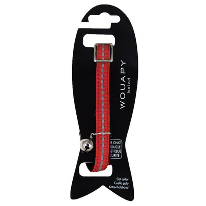 Meilleurs prix pour Collier Chat - Wouapy Collier Galon réfléchissant Rouge - 21/31 cm