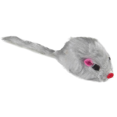 Comparer les prix de Jouet Chat - Flamingo Souris peluche Gris - 5 cm