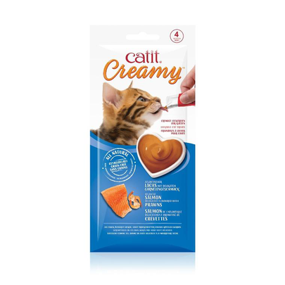 Meilleurs prix pour Creamy Saumon et Crevette chat – Catit