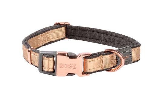 Meilleurs prix pour Collier Chien - Rogz Rush Or Gris et Rose - 26/40 cm