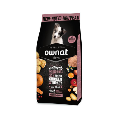 OWNAT-Ownat Croquettes Chiot Ultra Médium Junior - 12 kg