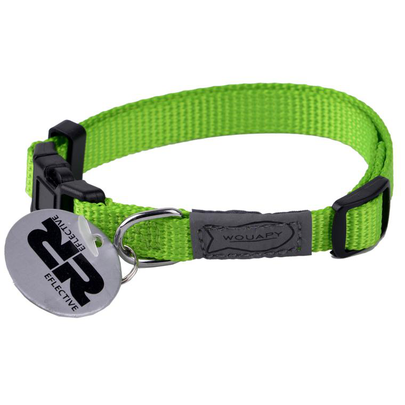 Comparer les prix de Collier pour chat vert en nylon Basic Line Wouapy – Taille unique