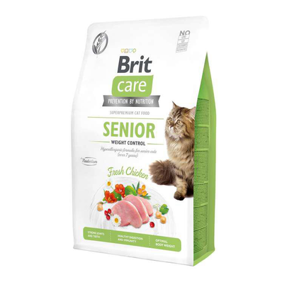 Croquettes chat - Brit Care cat Grain-Free Senior Weight Control - 2kg
